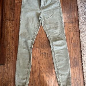 True Craft Sage Green Skinny Jeans